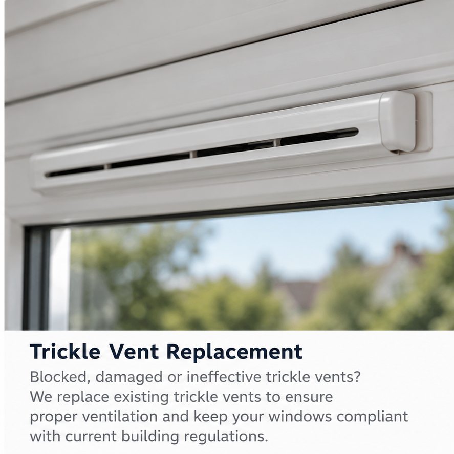 uPVC window trickle vent replacement in Brighton and Hove