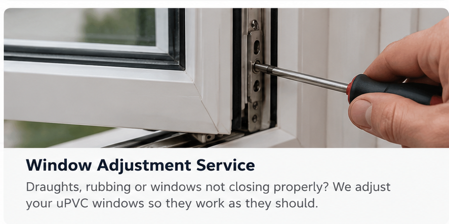 uPVC window adjustment and repair service in Brighton and Hove